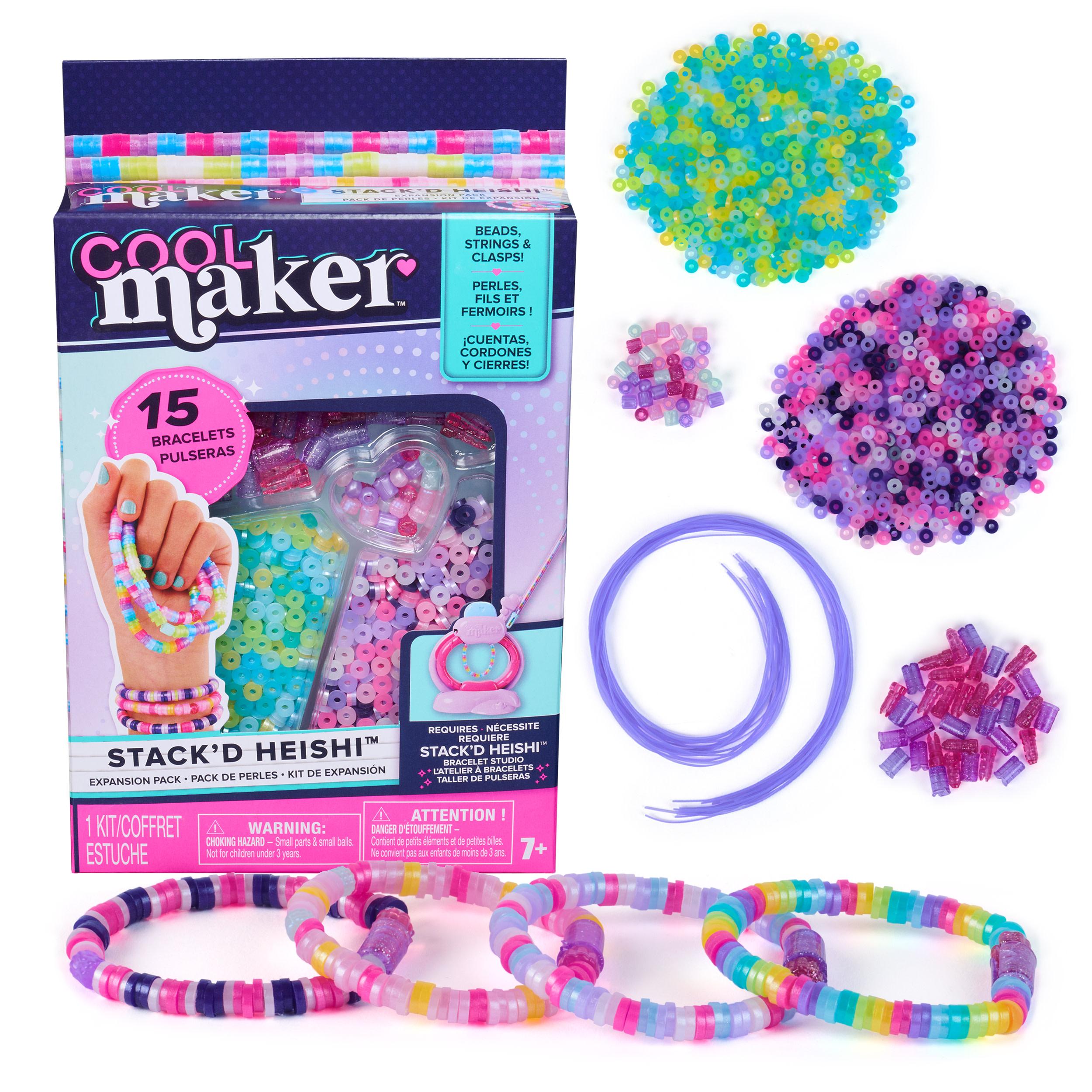 Cool Maker , Ricarica Perline per Macchina dei Braccialetti dell'Amicizia, con oltre 1300 Perline, per la Realizzazione di 10 B