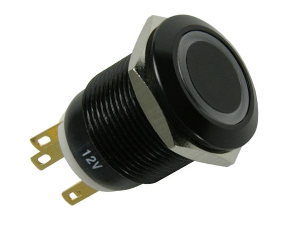 Interruttore antivandalismo 19mm - Blackline - verde
