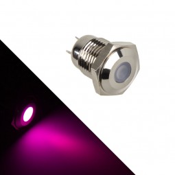 LED antivandalo - viola, attacco argento
