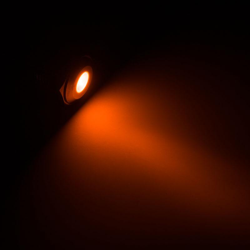 LED antivandalo - arancione, attacco nero