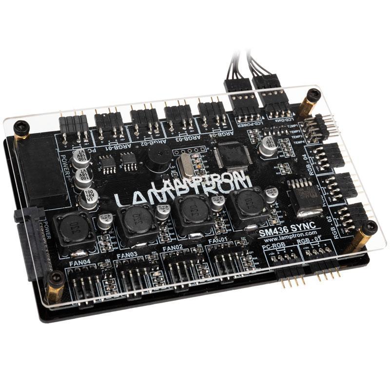 Ventola PCI RGB e controller LED SM436 Sync Edition - nero