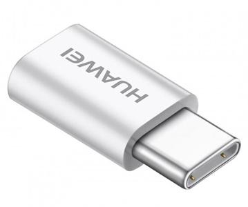 Huawei 4071259 adattatore per inversione del genere dei cavi MicroUSB USB 3.1 Type-C Bianco (Huawei USB adapter Micro-USB for T