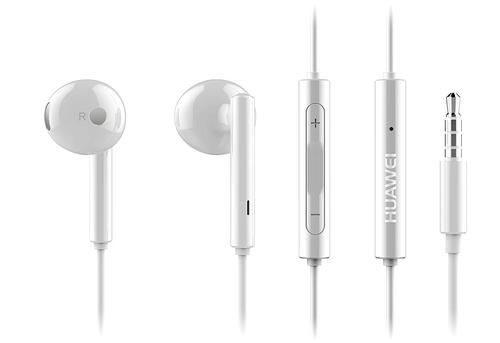 Huawei AM116 Auricolare Cablato In-ear Musica e Chiamate Argento, Bianco