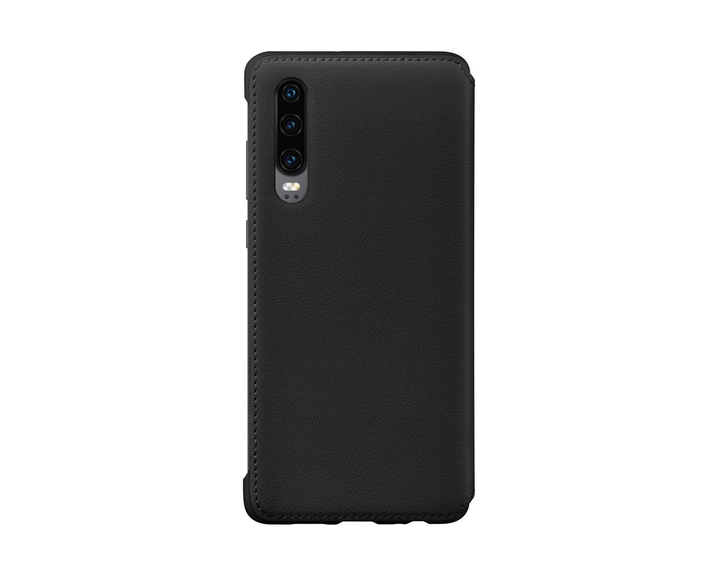 Huawei Wallet Cover Black P30 (P30 PU Wallet Black - New Retail - Warranty 12M)
