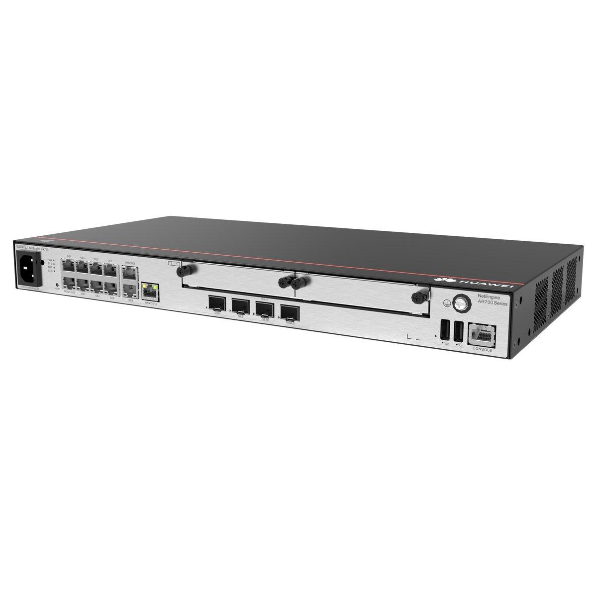 Huawei NetEngine AR730 Router 2x GE Combo WAN 1x SFP 8x GE LAN 1x GE Combo LAN 2x USB 2.0 2x SIC