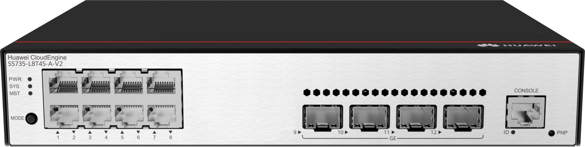 Huawei Switch S5735-L8T4S-A-V2 (8 porte GE, 4 porte GE SFP, alimentazione CA) + licenza L-MLIC-S57L (98011977)