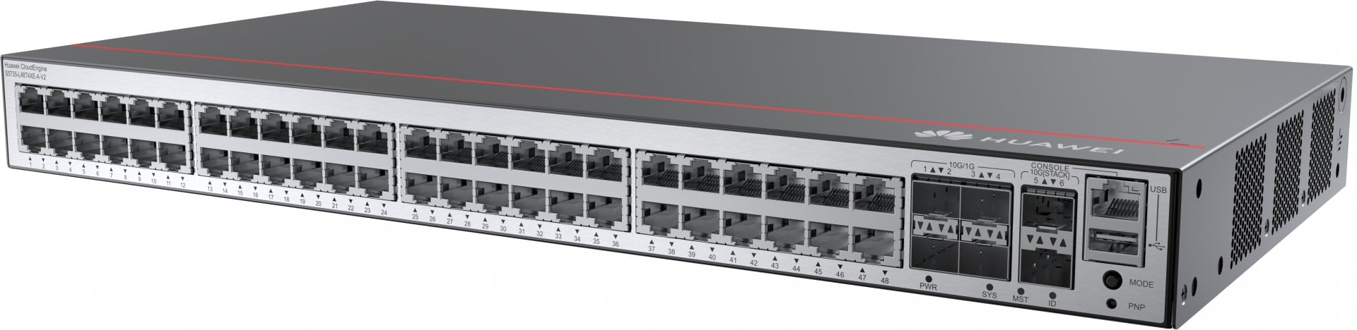 Huawei Switch S5735-L48T4XE-A-V2 (48 porte GE, 4 porte 10 GE SFP+, 2 porte stack 12 GE, alimentazione CA) + licenza L-MLIC-S57L