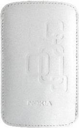 Nokia CP-342 - borsa a tracolla per cellulare - pelle - bianca - per Nokia 12XX 16XX 3610 53XX 5500 6600 7070 7210 73XX 75XX 76
