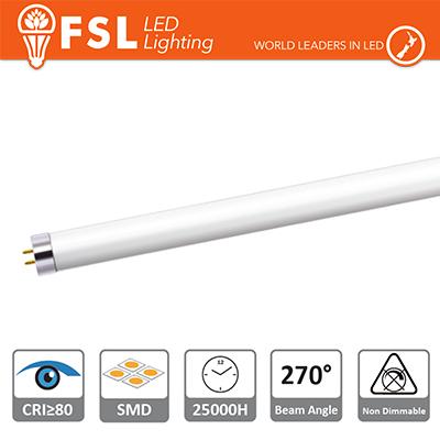 T5 LED Tubo Vetro - 8W 700LM 4000K G5 PF0.5 Size:570x21mm