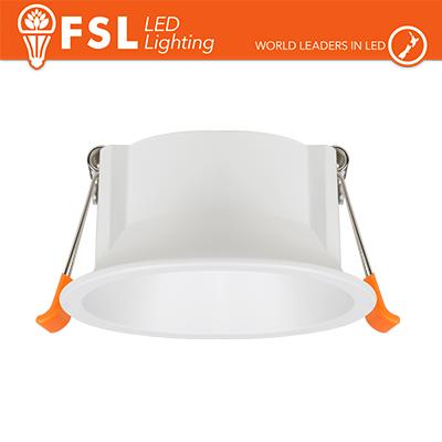 Ghiera fissa TONDA - Alluminio verniciato a polvere foro 75mm BIANCA