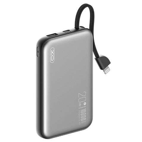 XO Powerbank 10000Mah - Ricarica Wireless - Uscita USB-C da 20 W - Facile da trasportare - 600 Cicli di ricarica - Resistente -