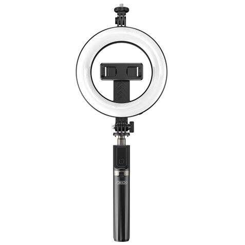 Treppiede XO + bastone selfie Bluetooth + luce SS12 - Nero