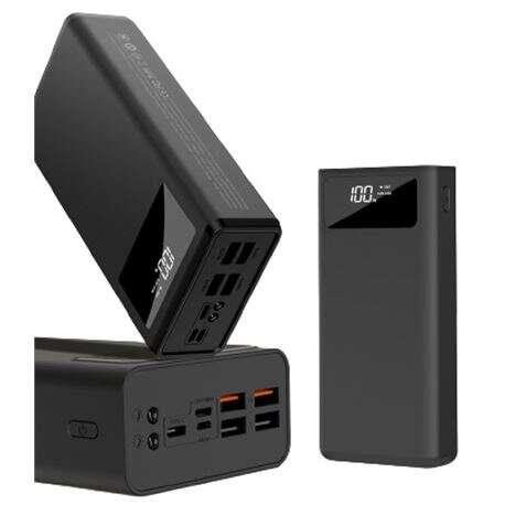 XO PR123 PowerBank 30000MAH - 4 uscite USB -A - MicroUSB USB -C e Lightning Ingress - Schermata LCD - Funzione di ricarica rapi