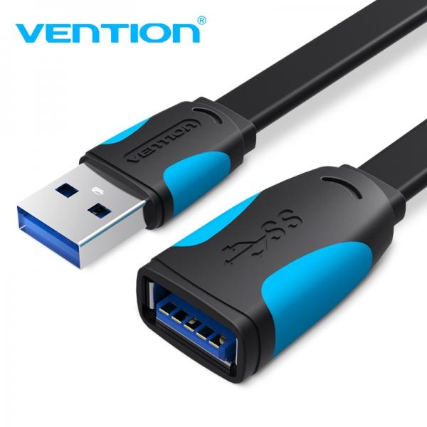 Cavo prolunga Vention piatto USB 3.0 maschio a USB femmina - 3 m Specifiche: -Tipo di connettore: USB 3.0 -Contatti placcati or