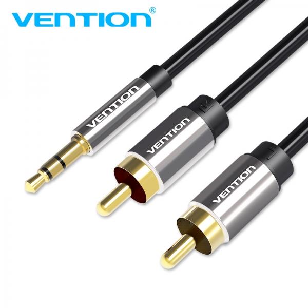 Vention BCFBI cavo audio 3 m 3.5mm 2 x RCA Nero