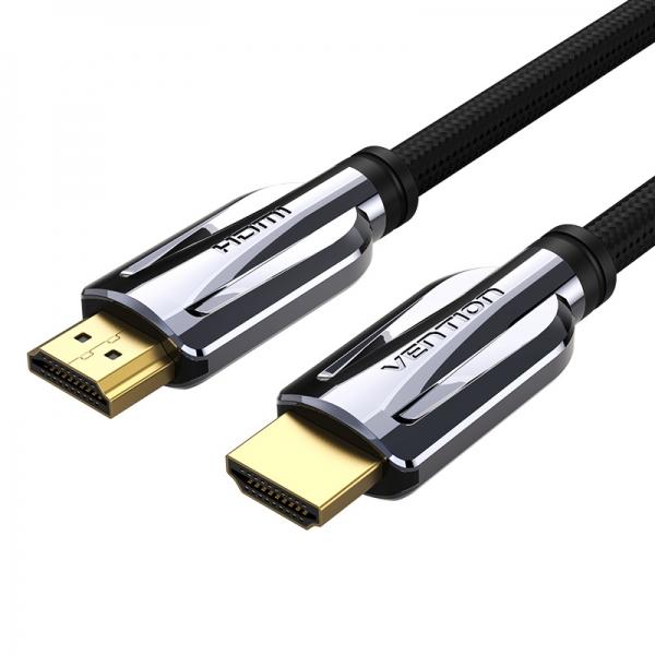 Venzione del cavo HDMI 2.1 maschio a maschio - 1,5 m - oro placcato - colore nero