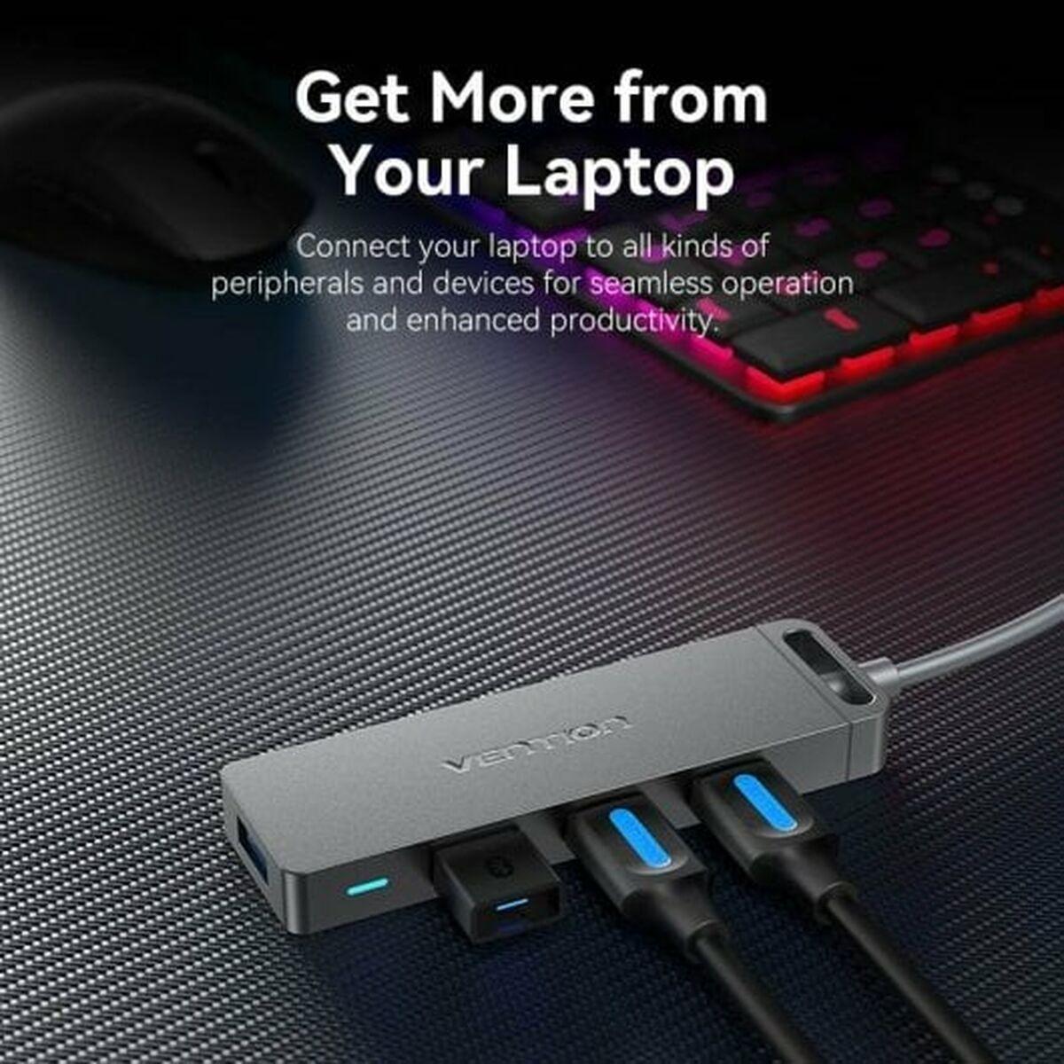 Hub USB Vention CHLBB Nero