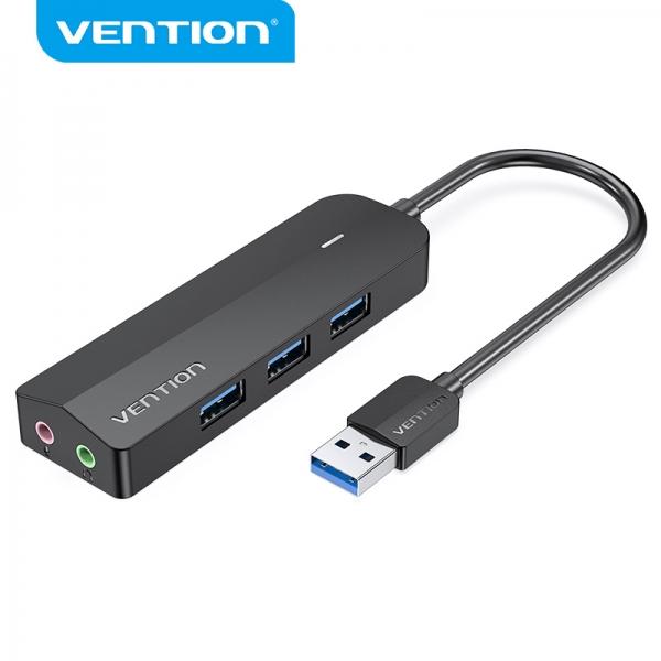 Vention CHIBB hub di interfaccia USB 2.0 500 Mbit/s Nero