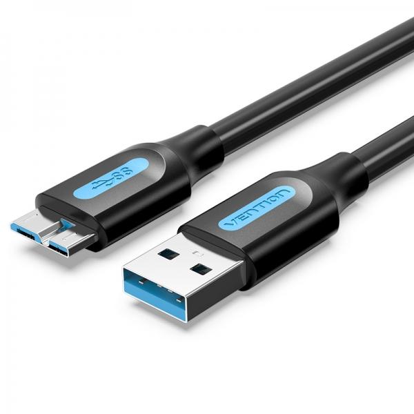 Cavo di collegamento USB VENTION - USB 3.0 - 2 m - Colore Nero Specifiche: -Produttore: VENZIONE -Tipo di cavo di connessione: