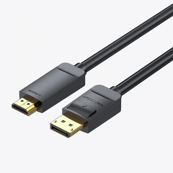 VENTION - CAVO DISPLAYPORT 4K DP X HDMI Caratteristiche - Audio Dp aggiuntivo Trasmissione stabile Chip intelligente TI 149 con