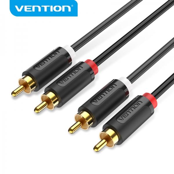 Cavo stereo Vention da 2x RCA maschio a 2x RCA maschio - 1,5 m Specifiche: -Cavo RCA da 2 maschi a 2 maschi -Connettore: placca