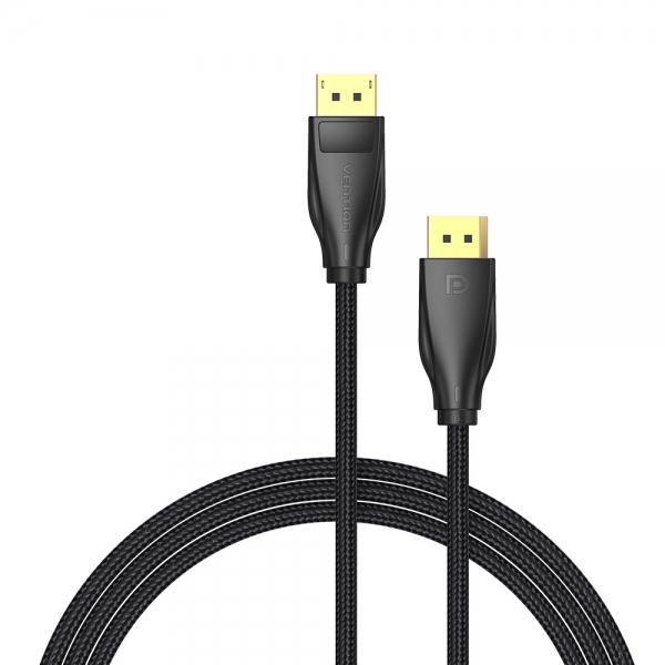Cavo DisplayPort Vention Trenzato Maschio-Maschio DP1.4 2m Nero