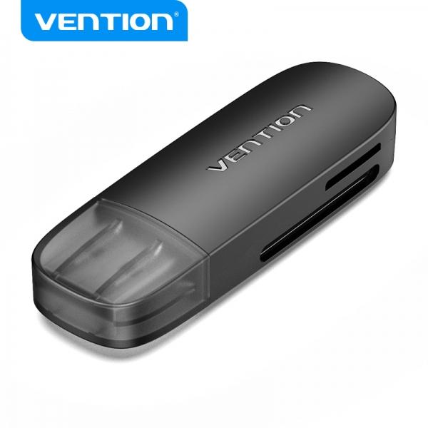 Vention CLFB0 lettore di schede USB 3.2 Gen 1 (3.1 Gen 1) Nero