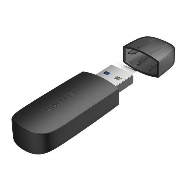 Vention CLGB0 lettore di schede USB 3.2 Gen 1 (3.1 Gen 1) Nero