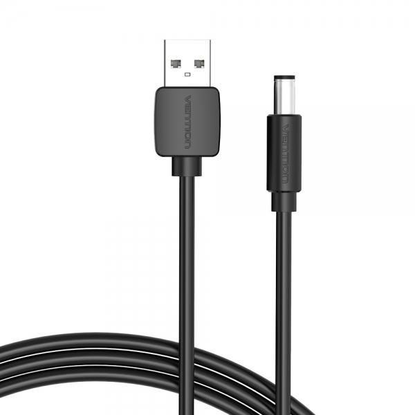 Cavo convertitore Vention USB maschio a DC maschio da 3,5 mm - 1,5 m Specifiche: -Cavo di alimentazione da USB a CC da 5,5 mm -