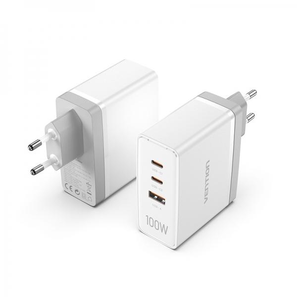 Vention FEGW0-EU Caricabatterie per dispositivi mobili Universale Bianco AC Ricarica rapida Interno
