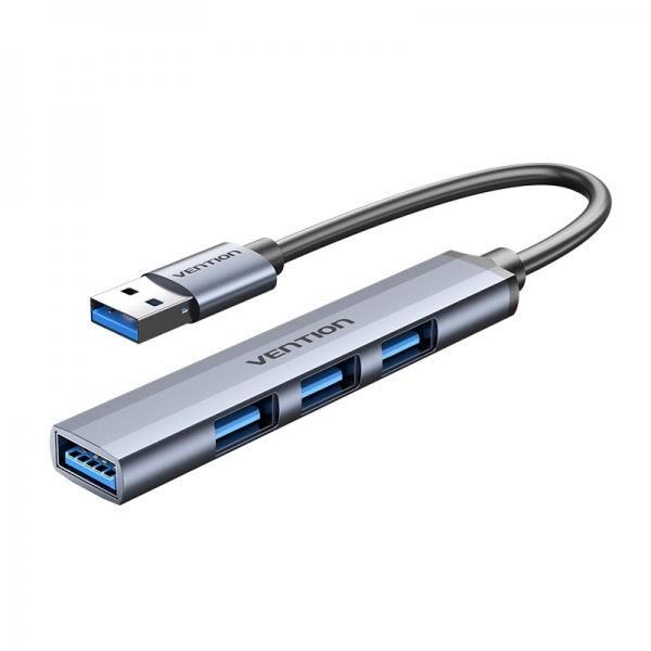 Venzione Hub 4 in 1 USB da 3.0 a 4xUSB - 0,15 m - colore grigio