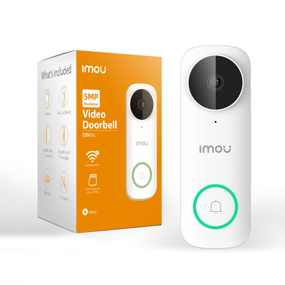 Imou Videocampanello Smart 3K/5MP Wi-Fi DB61i AC/DC