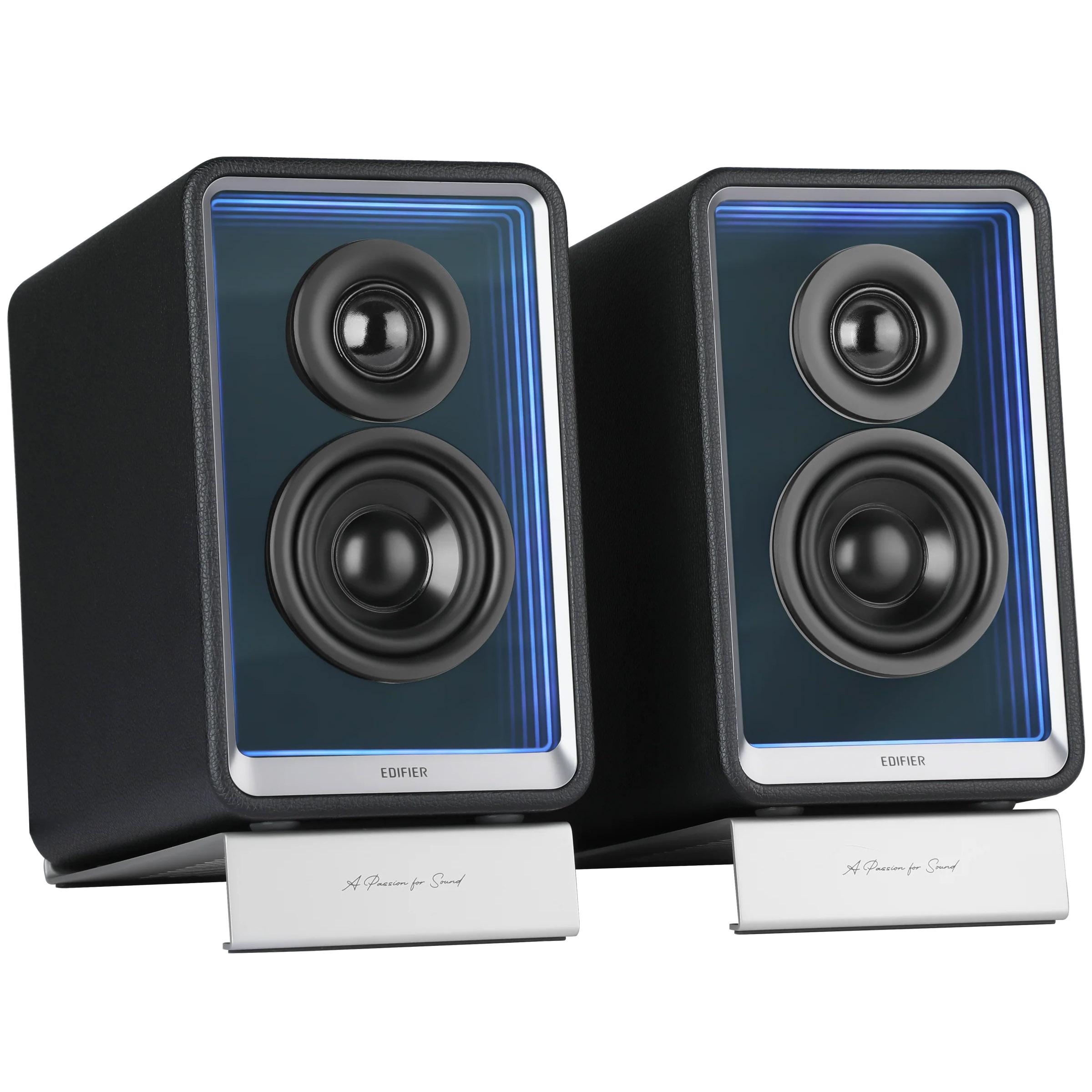 QR65 Altoparlante design attivo, RGB, 70 watt nero