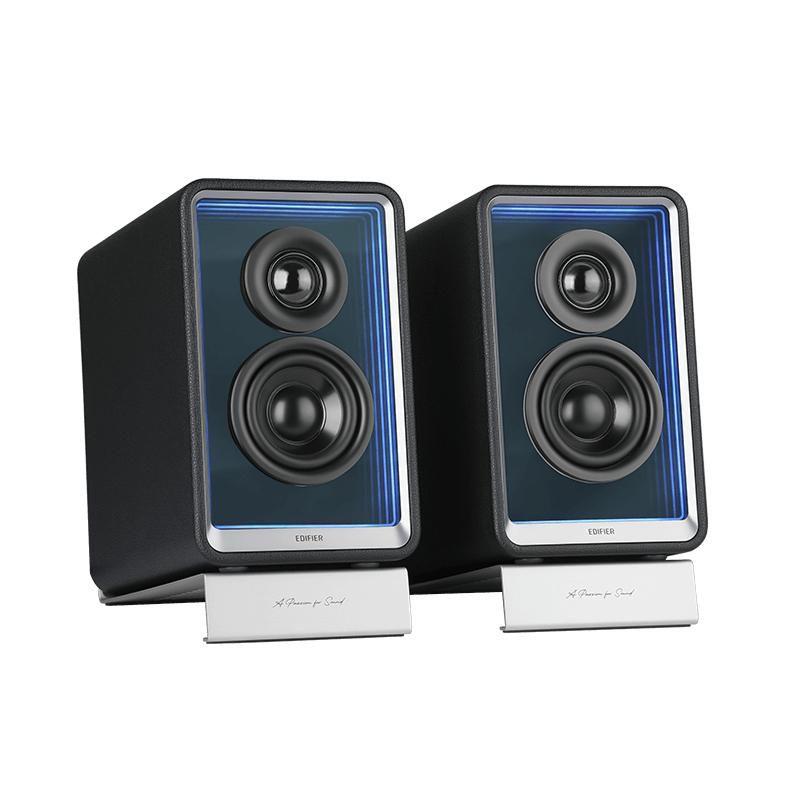 QR65 Altoparlante design attivo, RGB, 70 watt nero