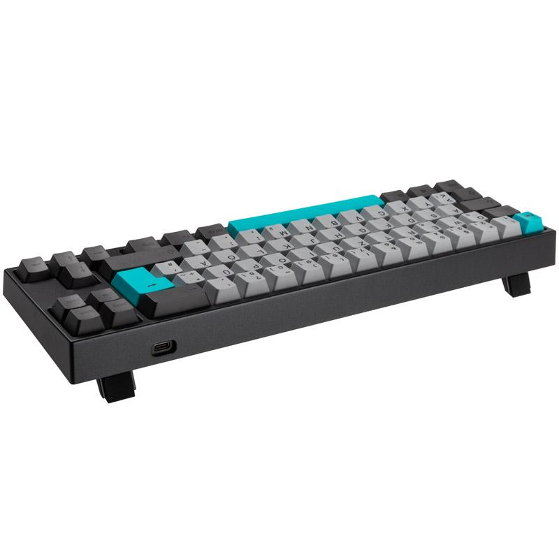 Tastiera da gioco Ducky Miya Pro Moonlight TKL per PC/Mac MX-Blu LED bianco - grigio scuro (MY69CC2W/LLPN2B1)