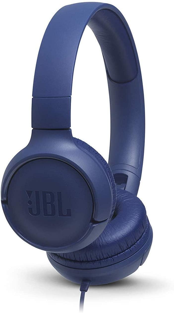 Cuffie JBL Tune 500 microfoni - fascia regolabile - pieghevole - controllo del cavo - cavo da 1,20 m