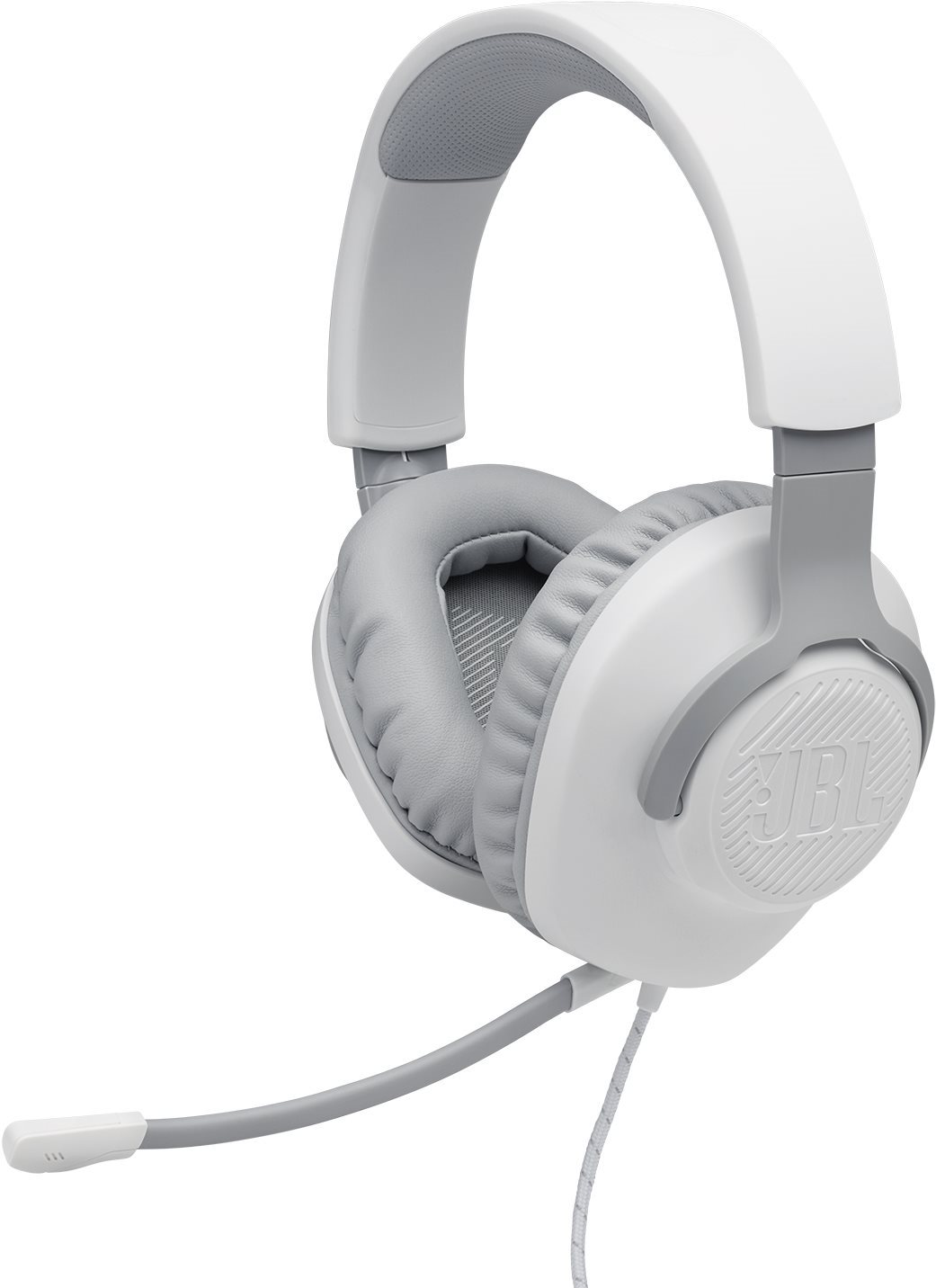 Cuffie da gioco over-ear JBL Quantum 100 bianche