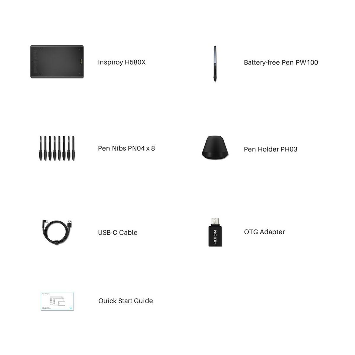 Assortimento Huion Inspiroy H580X