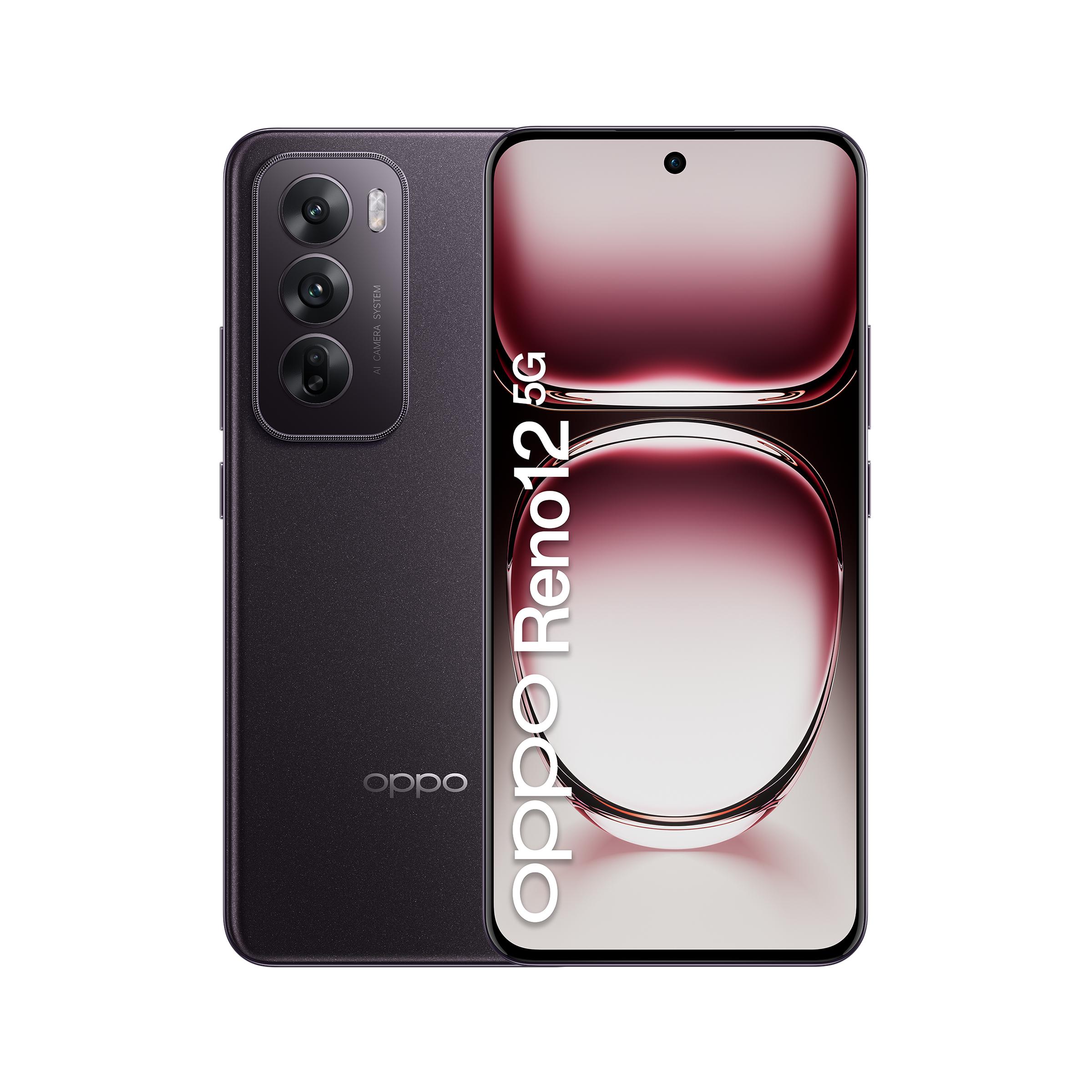 OPPO Reno12 5G AI Smartphone, Tripla fotocamera 50+8+2MP, Selfie 32MP, Display 6.7â€ 120HZ AMOLED FHD+, 5000mAh, RAM 12GB(