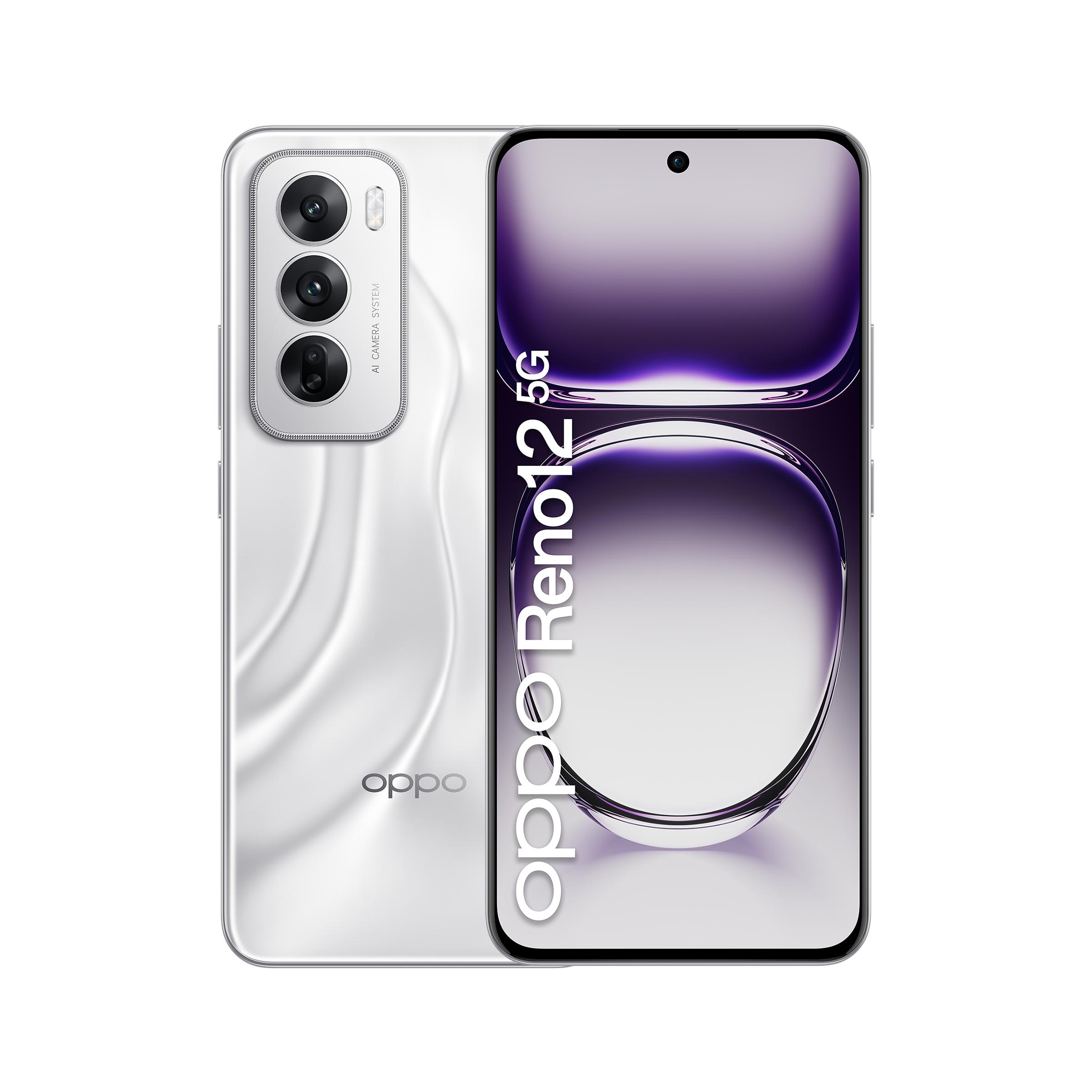 OPPO Reno12 5G AI Smartphone, Tripla fotocamera 50+8+2MP, Selfie 32MP, Display 6.7â€ 120HZ AMOLED FHD+, 5000mAh, RAM 12GB(