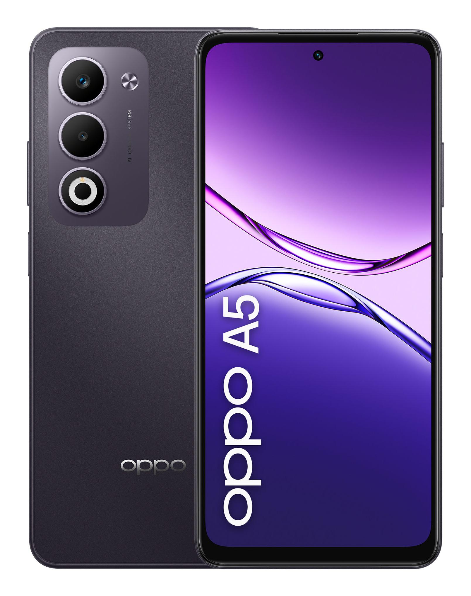 OPPO A5 Smartphone, Foto AI 50MP, Frontale 5MP, Display 6.67” 90HZ LCD HD+, 6000mAh, RAM 6(Esp2GB/4GB/6GB)+ROM 128GB (esp1TB)