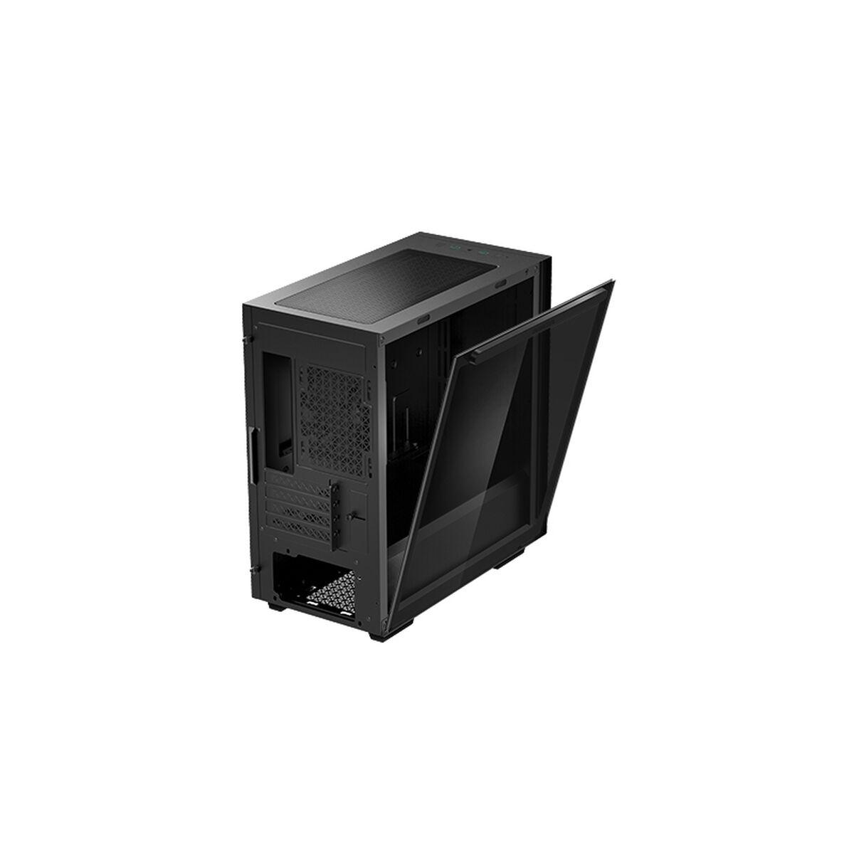DeepCool MACUBE 110 Midi Tower Nero (DeepCool MACUBE 110 Case, Home & Business, Black, Micro Tower, 2 x USB 3.0, Tempered Glass