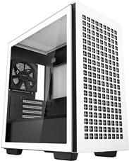 DeepCool CH370 WH Mini Tower Bianco (DeepCool CH370 WH, White, Mini Tower Chassis w/ Tempered Glass Window, 1x 120mm Fan, 2x US