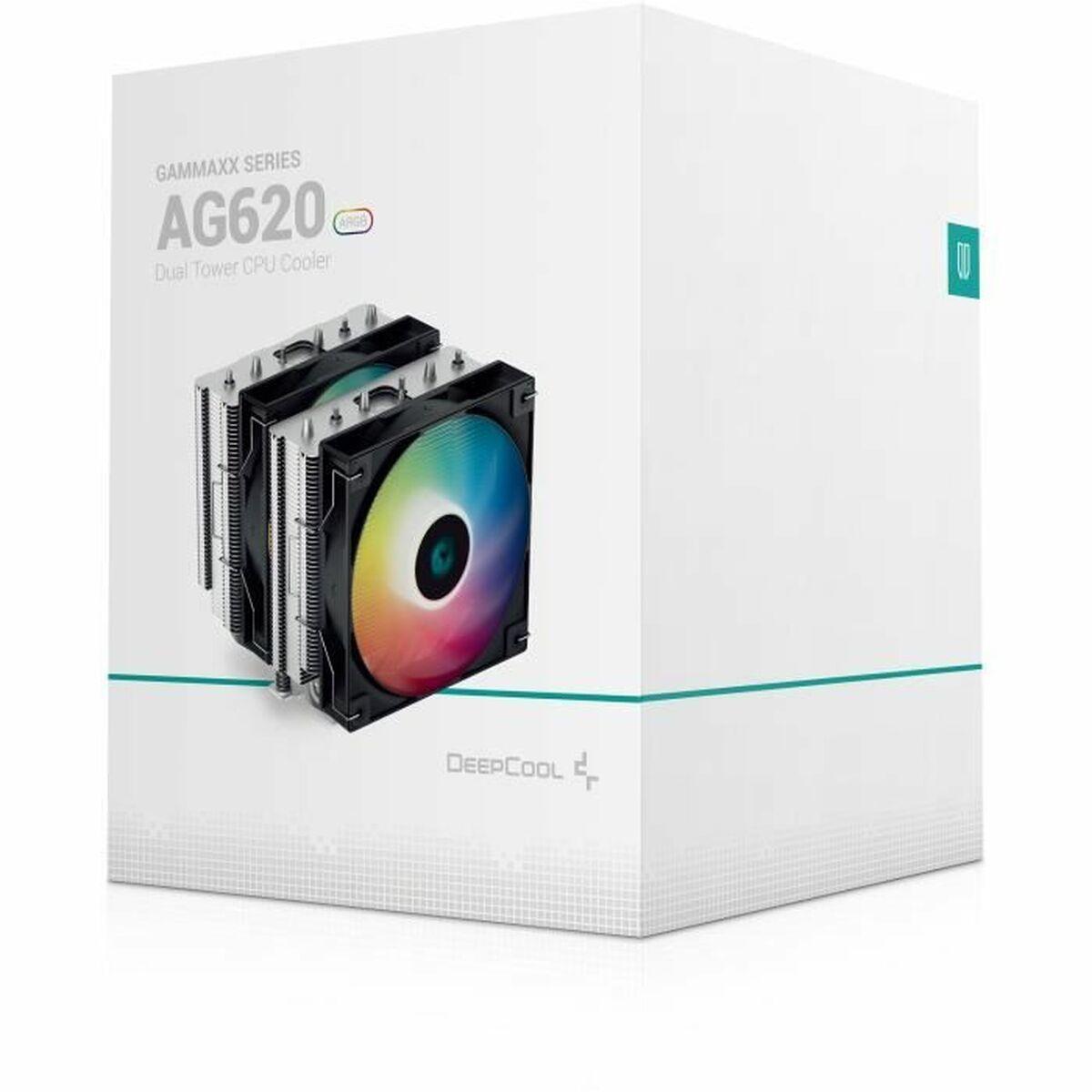 DeepCool AG620 BK ARGB Processore Raffreddatore d'aria 12 cm Nero, Bianco 1 pz