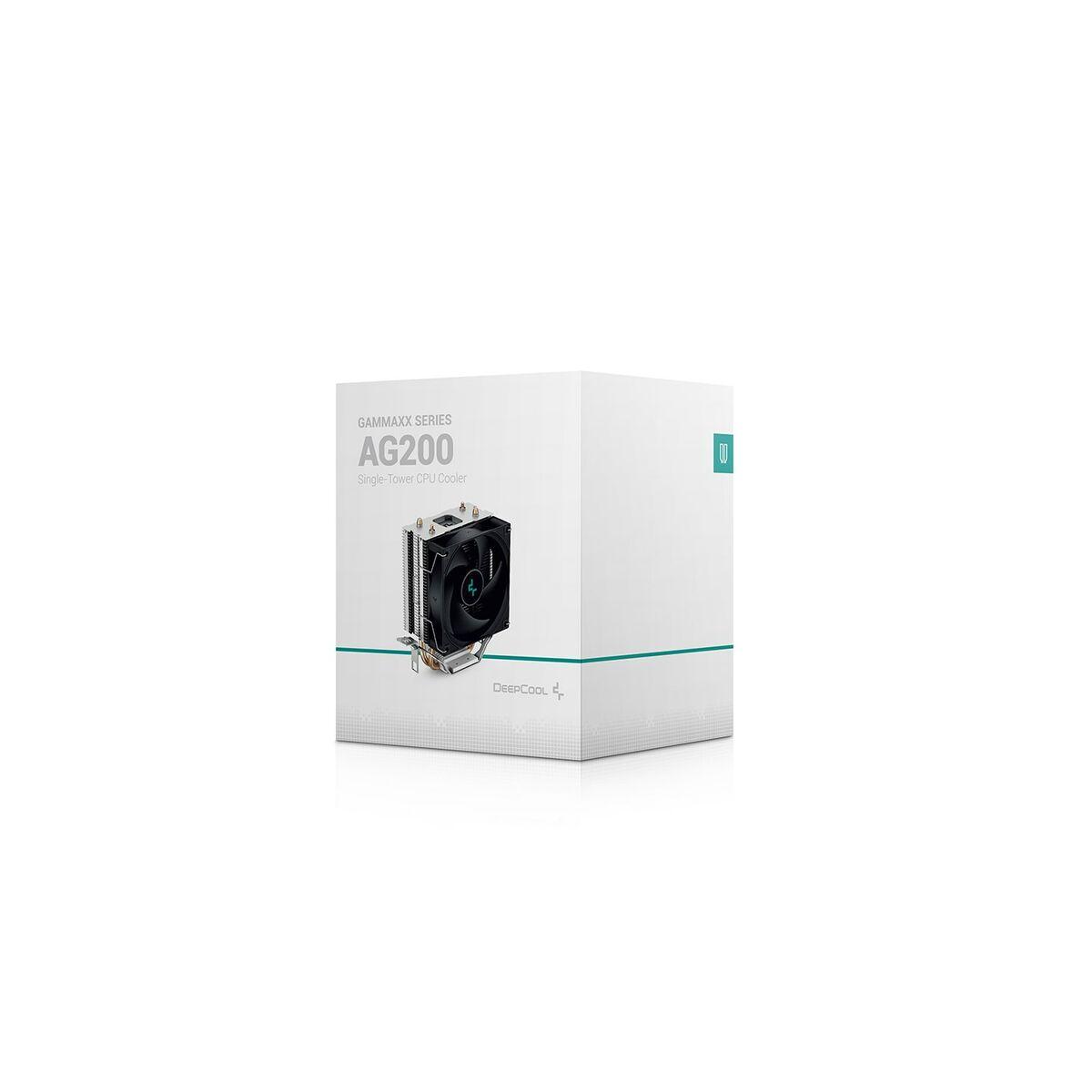DeepCool AG200 Processore Raffreddatore d'aria 9,2 cm Alluminio, Nero 1 pz (DeepCool AG200 Fan CPU Cooler, Universal Socket, Ef