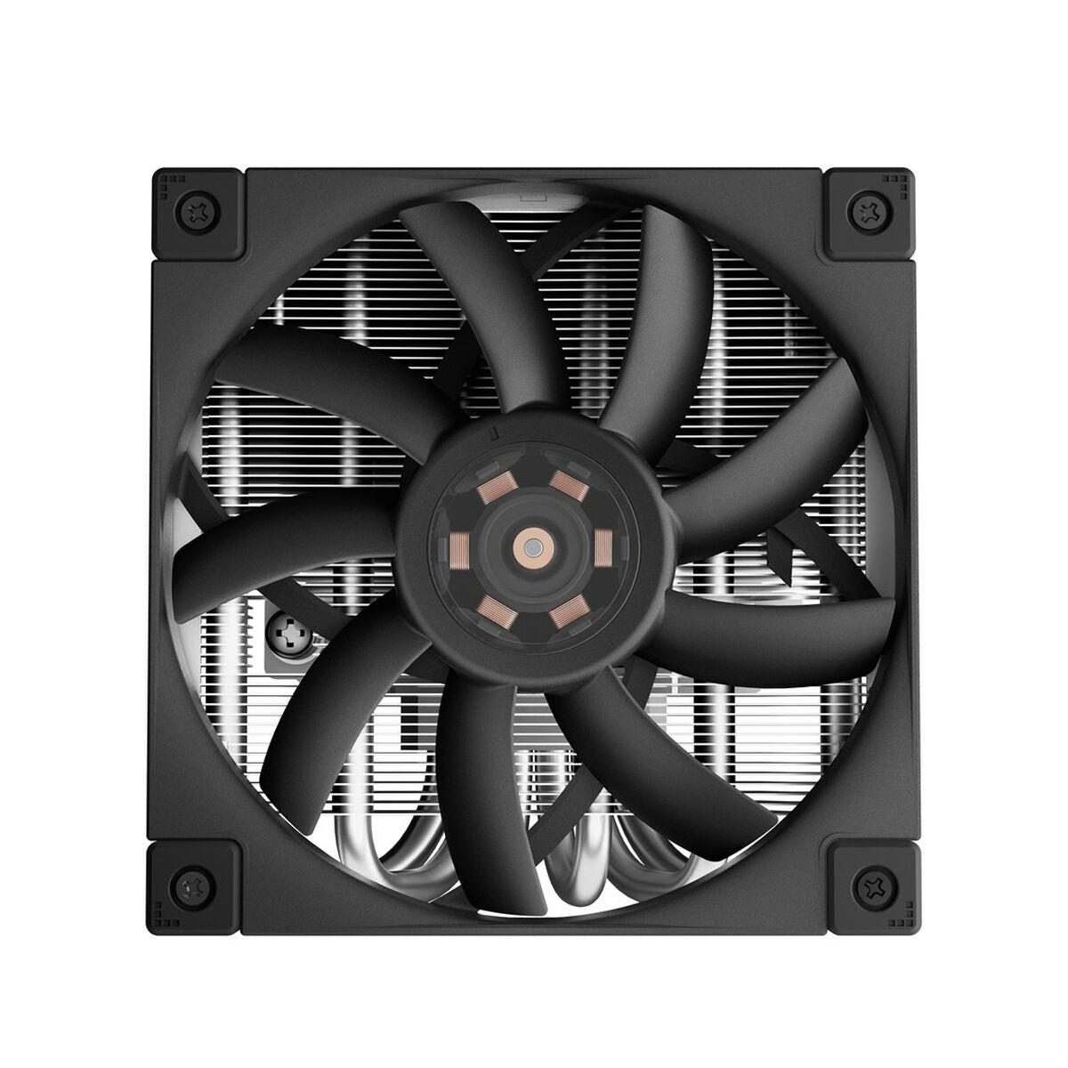 DeepCool AN600 Processore Raffreddatore d'aria 12 cm Alluminio, Nero 1 pz (DeepCool AN600 Low-Profile CPU Cooler, 1x 120mm PWM
