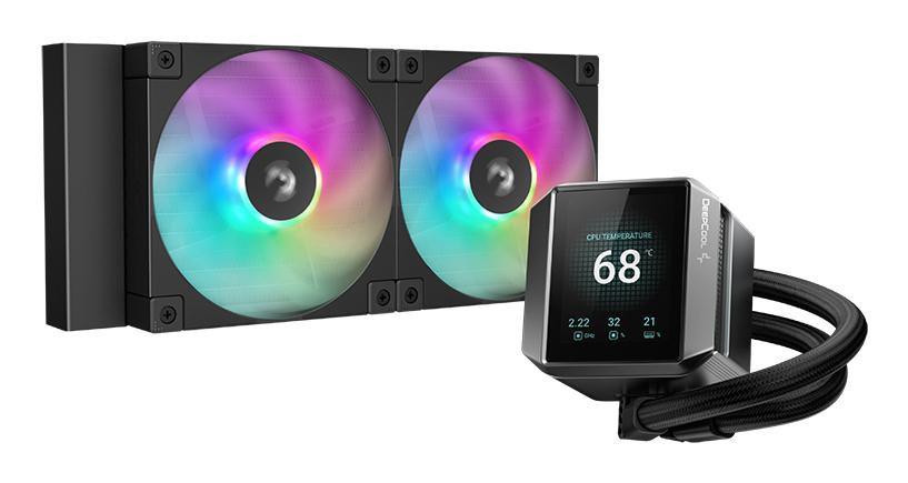DeepCool MYSTIQUE 240 ARGB Processore Raffreddatore di liquidi tutto in uno 12 cm Nero 1 pz (DeepCool Mystique 240 CPU Cooler A