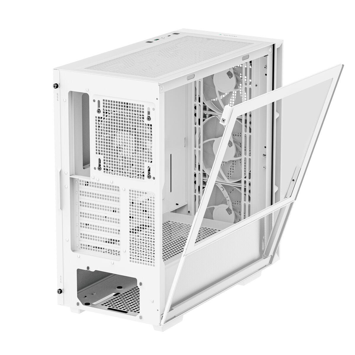 DeepCool CH560 WH Midi Tower Bianco (DeepCool CH560, White, Mid Tower Gaming Case, Tempered Glass, 4x ARGB Fans, E-ATX/ATX/Micr