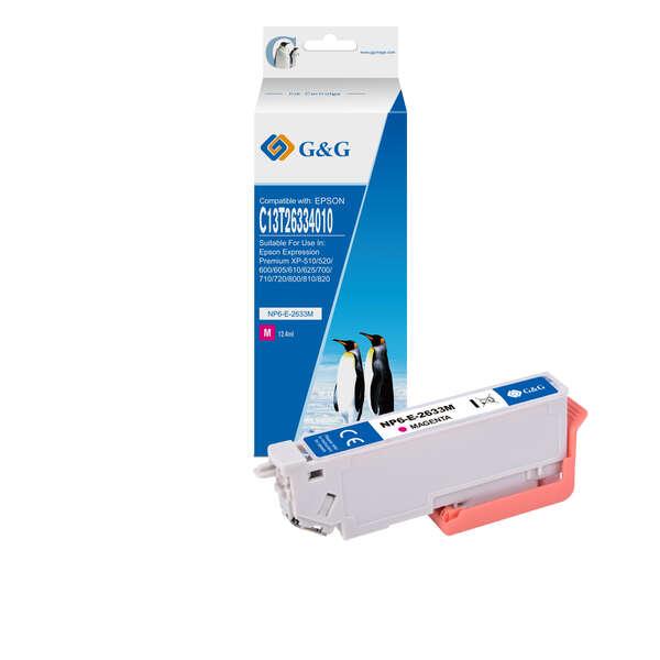 Cartuccia d'inchiostro generica Epson T2633/T2613 (26XL)(C13T26334012/C13T26134012) di alta qualitÃ . Adatto per l'uso nelle
