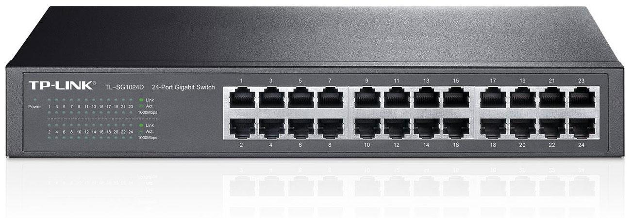 Switch desktop 24 porte 10/100Mbps in acciaio TL-SF1024D
